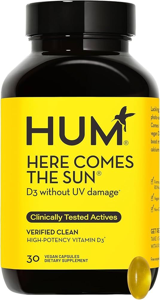 HUM Here Comes The Sun - Immune Supplement with Vitamin D & Calcium for a Healthy Immune System -... | Amazon (US)