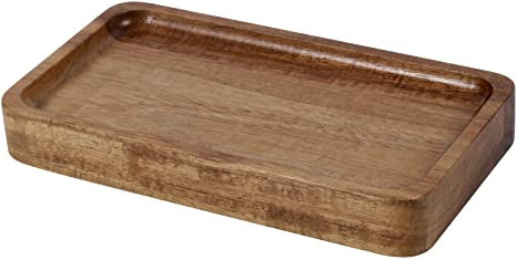 Janxin Vanity Tray, Bathroom Tray, Soap Dispenser Tray for Bathroom, Kitchen and Home Decor(Acaci... | Amazon (US)