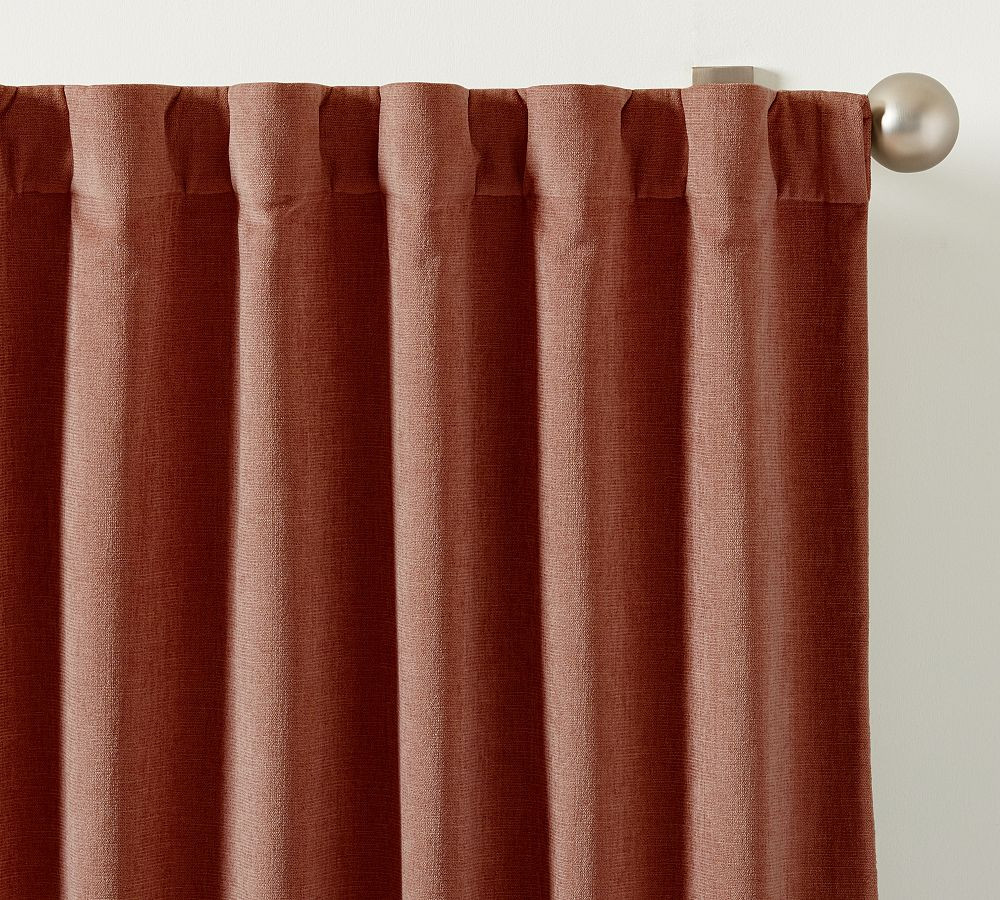 Rustic Chenille Curtain | Pottery Barn (US)