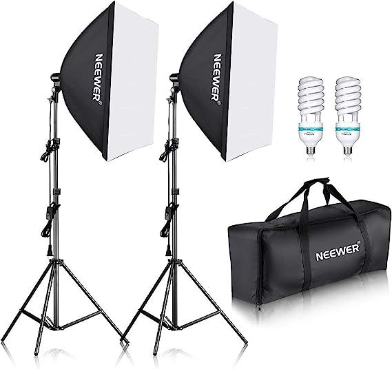 Neewer 700W Professional Photography 24x24 inches/60x60 Centimeters Softbox with E27 Socket Light... | Amazon (US)