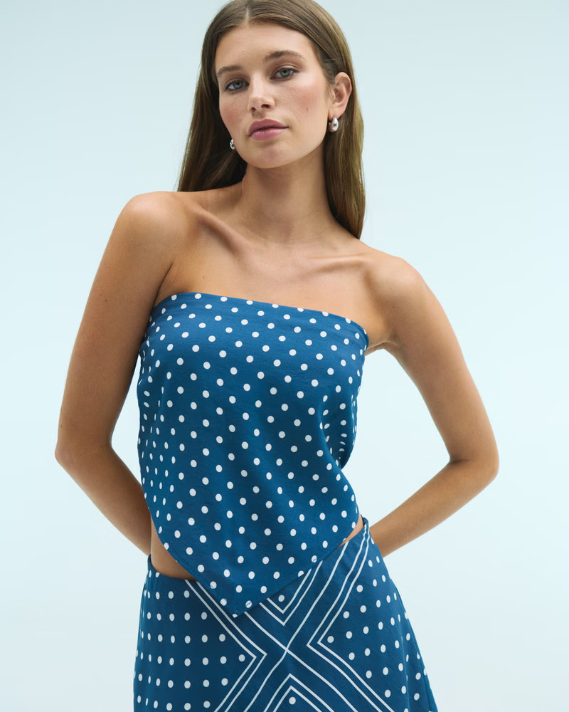 Bra-Free Strapless Scarf Tube Top | Abercrombie & Fitch (US)