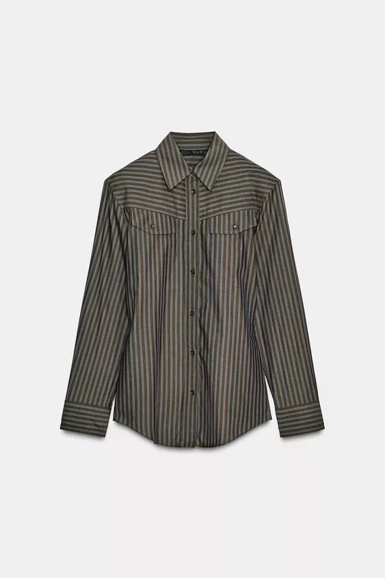 STRIPED POPLIN SHIRT | Zara UK