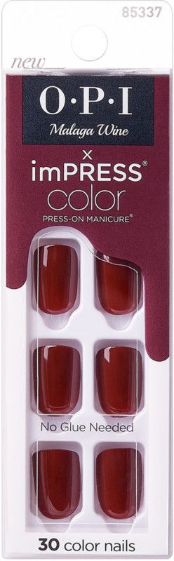 Malaga Wine imPRESS Color X OPI Press-On Manicure | Ulta