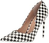 Steve Madden Women's Vala Pump, Black/White, 7.5 | Amazon (US)
