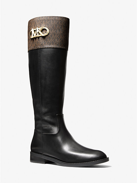 Parker Logo and Leather Boot | Michael Kors US