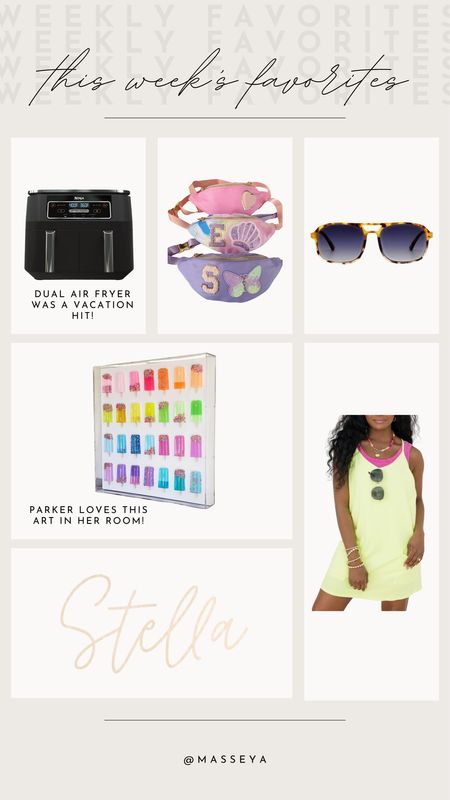 Our favorites from the last week! So happy we had the dual air fryer on vacation, it was a great hit for feeding everyone! 

Air fryer, pink lily, kids art Etsy, sunglasses, kids home, beach vacation, spring break 

#LTKfamily #LTKSeasonal #LTKhome