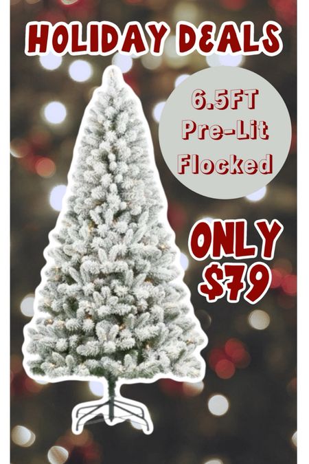 Best selling 6.5ft faux, pre-lit, & flocked tree from @walmart! Only $79, such a great deal!

#LTKHolidaySale #LTKsalealert #LTKHoliday