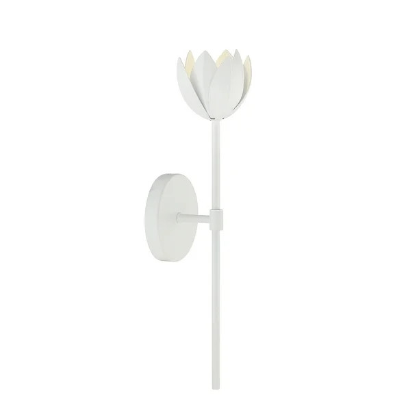 1 Light LED Wall Sconce in White by Meridian Lighting M90081WH - Walmart.com | Walmart (US)