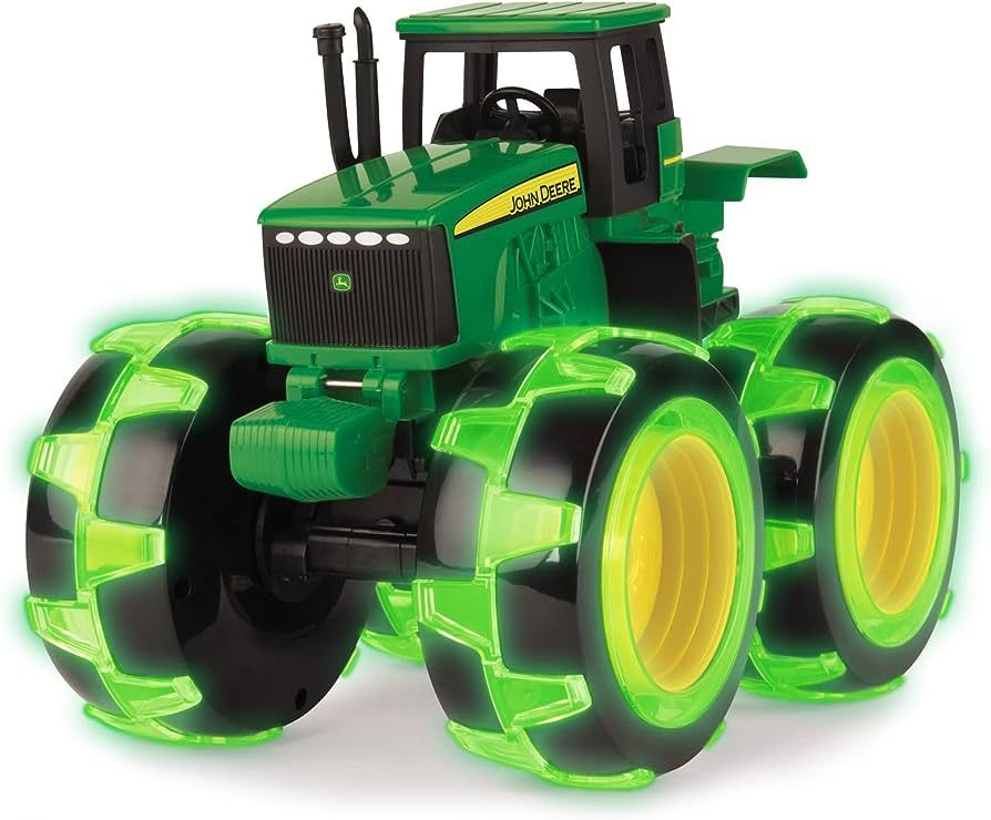 John Deere Tractor - Monster Treads Lightning Wheels Motion Activated Light Up Truck Toy Toys Kid... | Amazon (US)