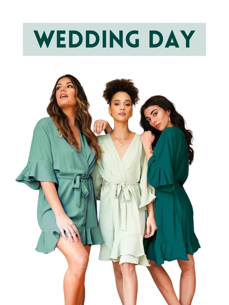 Green bridesmaid robes. Green bridal party robes. Getting ready photos. Bridesmaid proposal. Bridesmaid gifts.

#LTKSaleAlert #LTKWedding #LTKSeasonal