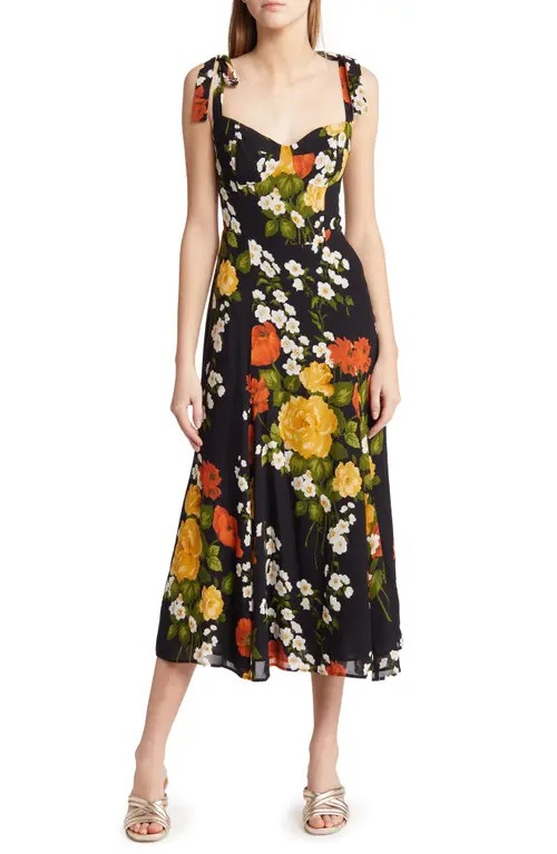 Reformation Nadira Tie Strap Dress in Luisa at Nordstrom, Size 2 | Nordstrom