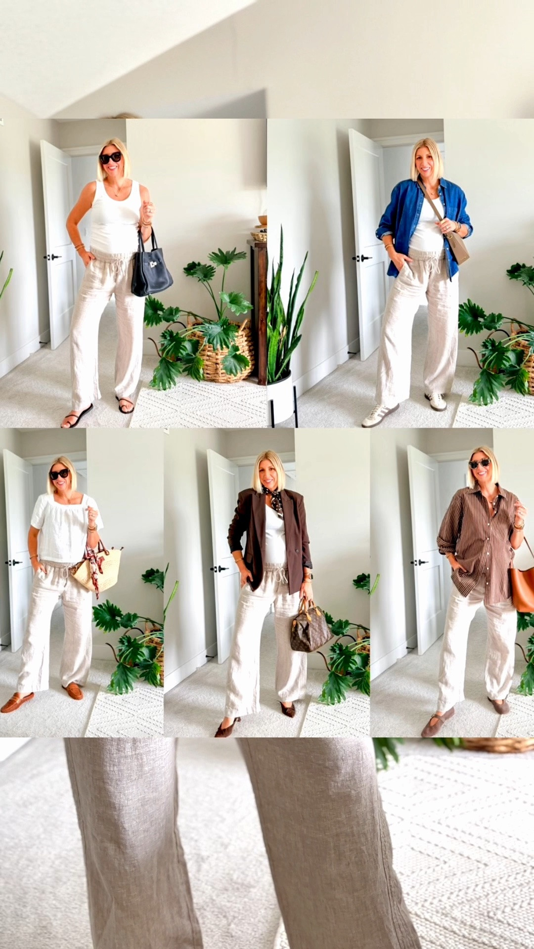 One pair of linen pants, 5 ways to wear them!

The do-it all pant that’s been replacing jeans in my summer wardrobe 👏🏻

#LTKOver40 #LTKmomlife #LTKgrwm