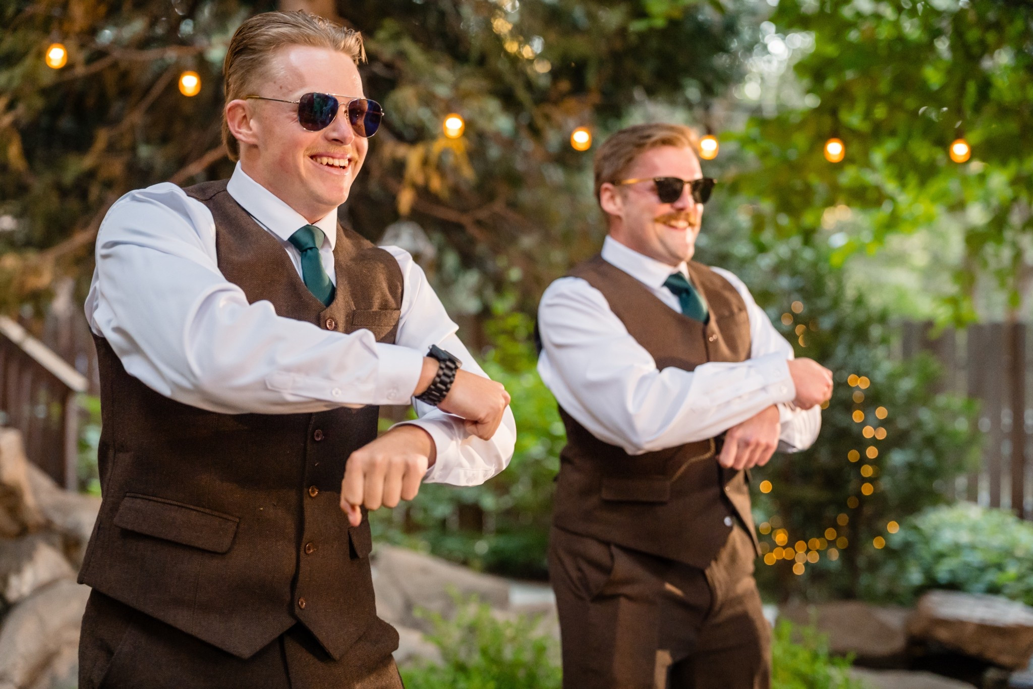 Forest wedding groomsmen/bridesman, tweed rustic outfits! #groomsmen #tweedsuits #brownsuits #forestwedding #naturewedding #brothers 

#LTKWedding #LTKootd