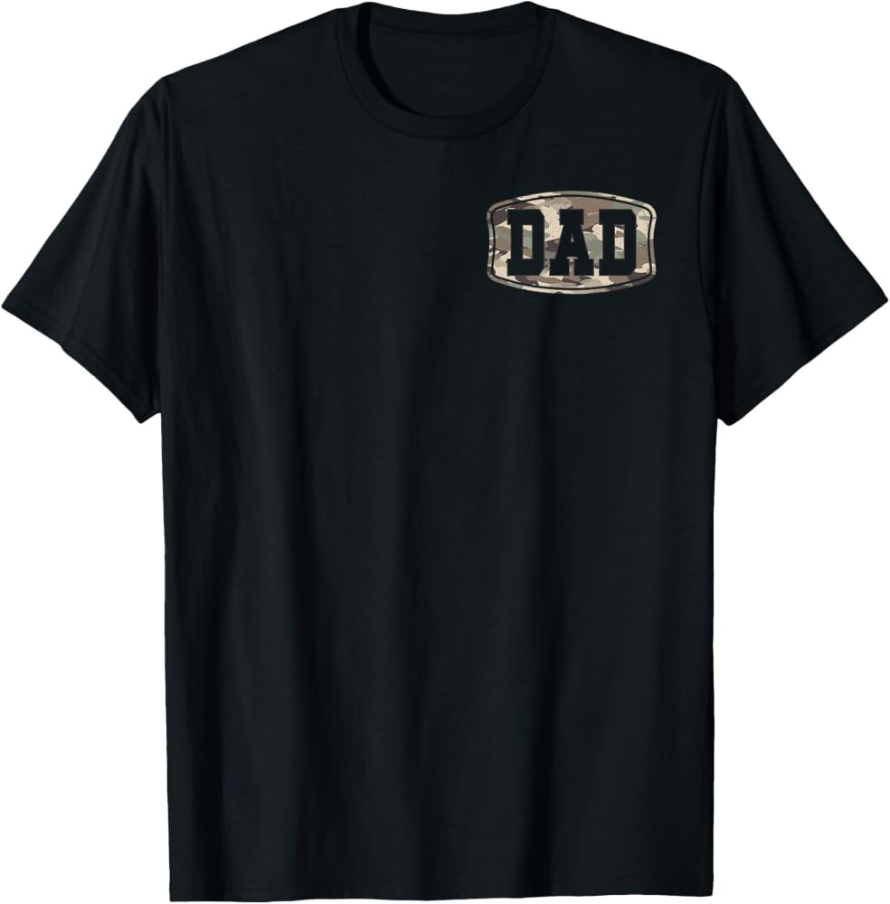 Retro Old School Camo Dad Pocket, Camouflage Dad Fathers Day T-Shirt | Amazon (US)