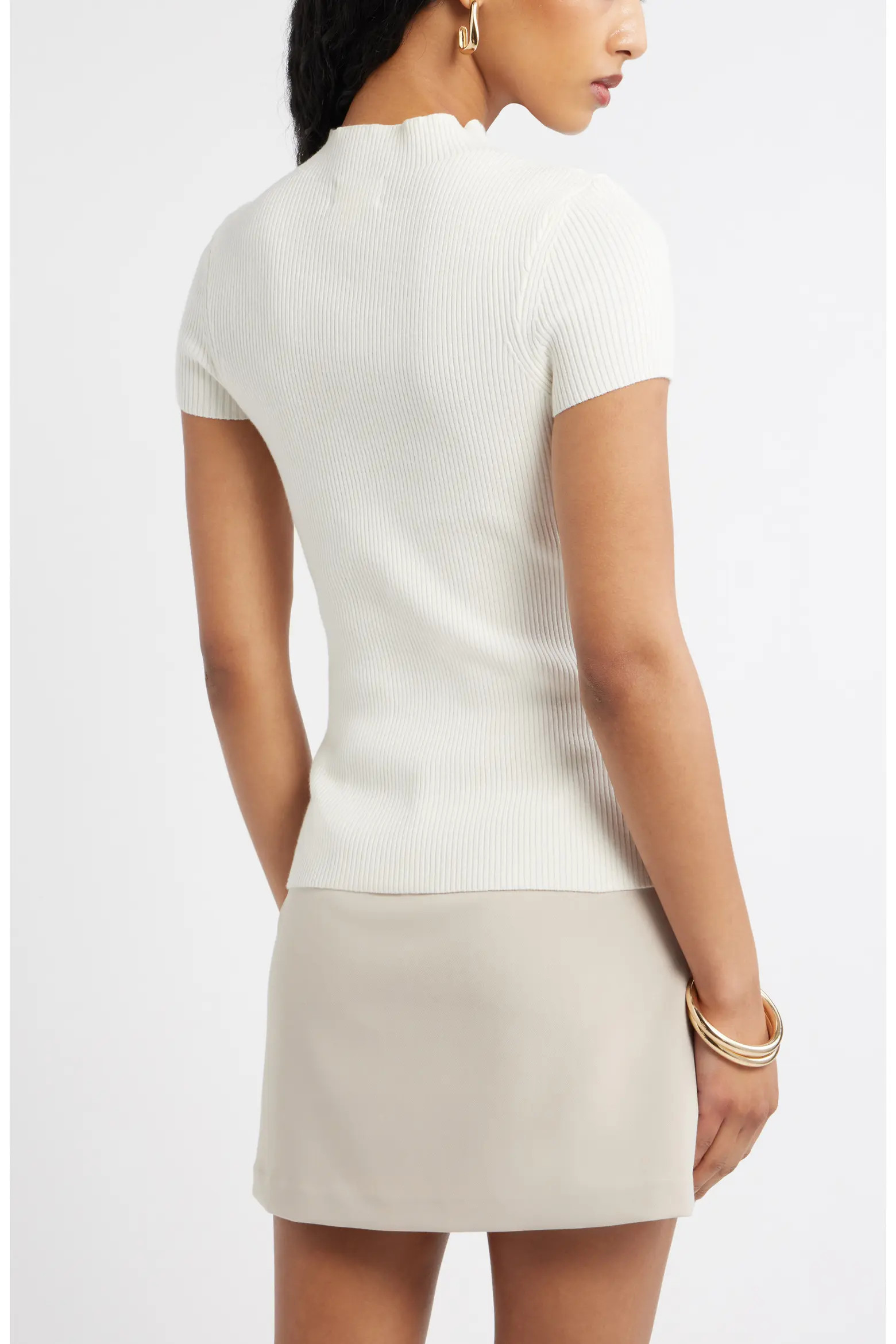Rib Knit Mock Neck Sweater (Women) | Nordstrom | Nordstrom