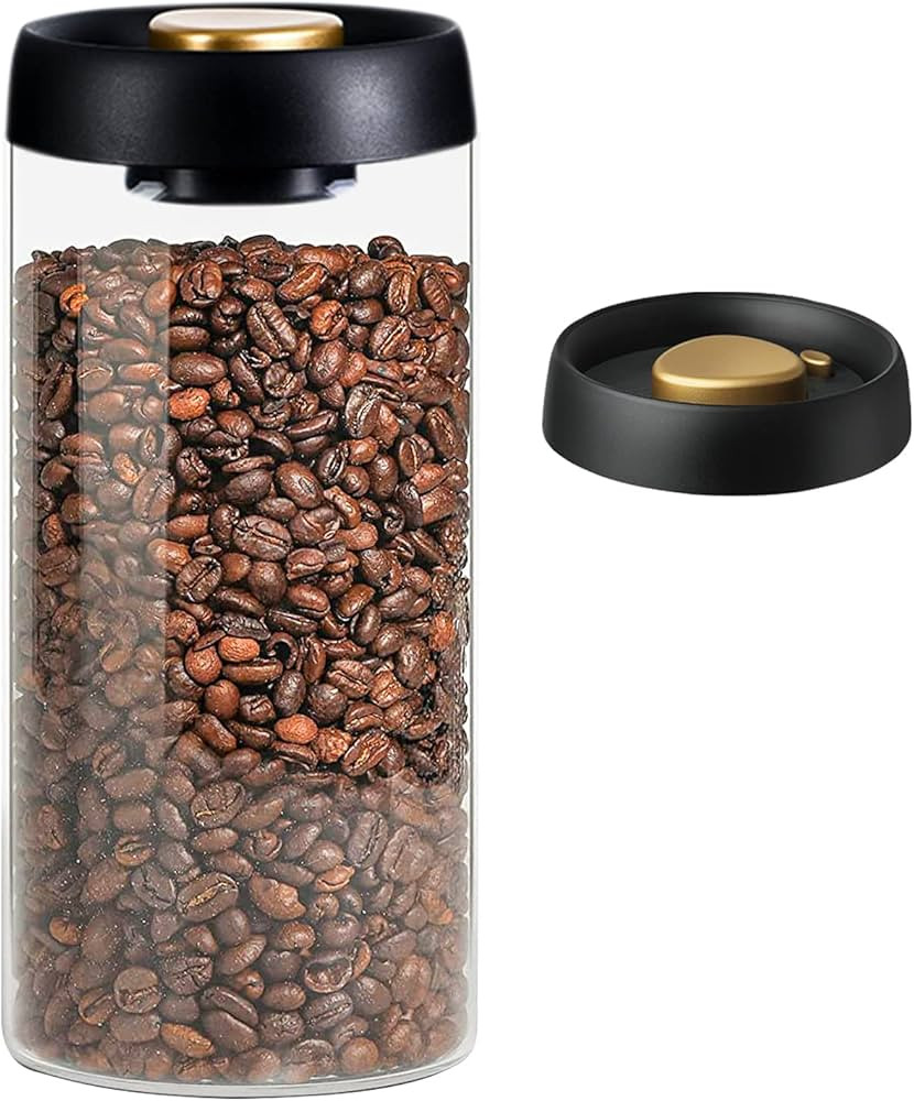 Gute Borosilicate Glass Kitchen Storage Jars, Coffee Canisters with Airtight Lid Seal, Food Stora... | Amazon (US)