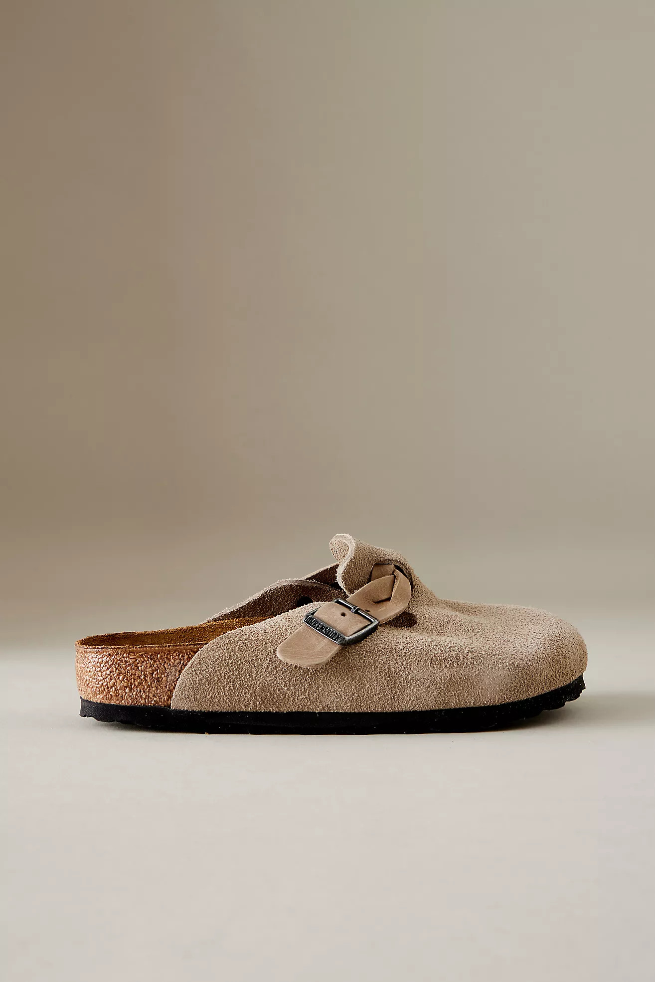 Birkenstock Boston Braided Suede Clogs | Anthropologie (UK)