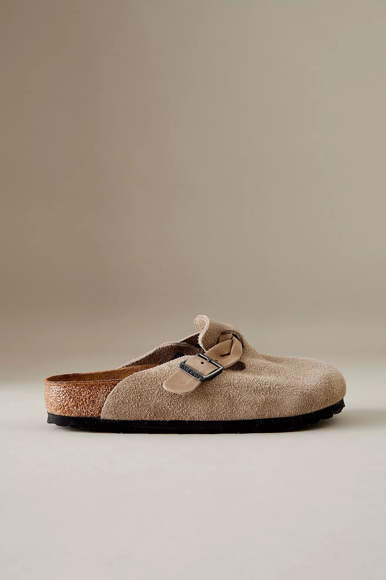 Birkenstock Boston Braided Suede Clogs | Anthropologie (UK)