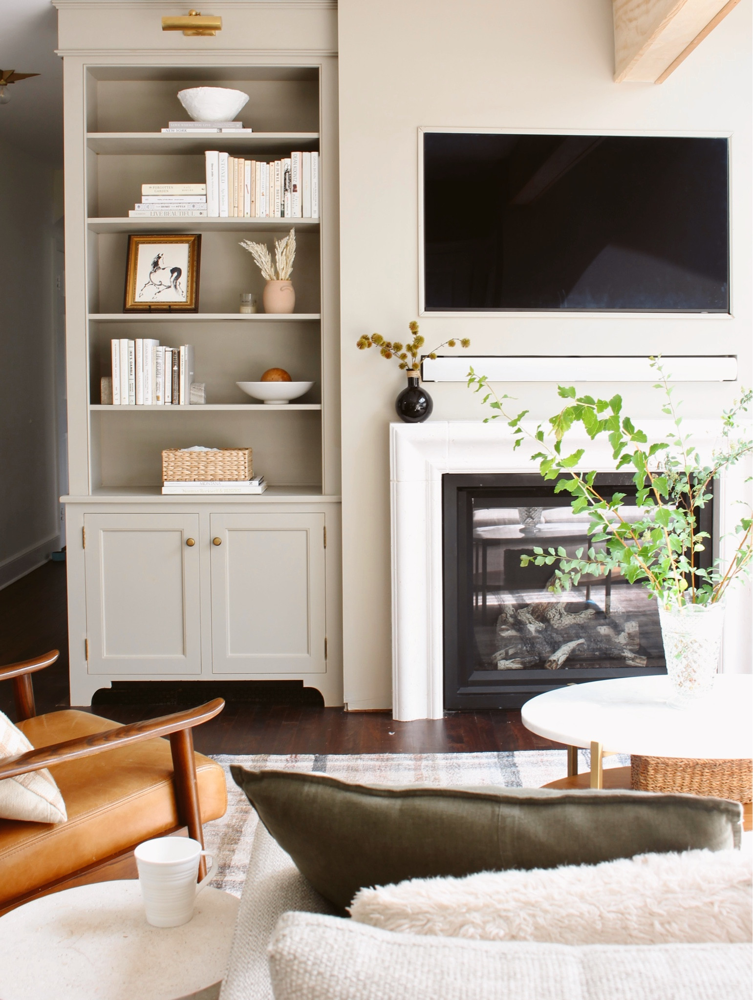 Neutral living room with mushroom colored walls 

#LTKfamily #LTKhome