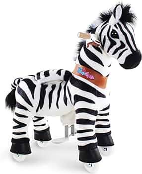 PonyCycle Official 2019 New U Series Ride on Horse Toy Plush Walking Animal Zebra Size 3 for Age ... | Amazon (US)