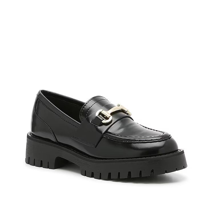 Steve Madden Lando Loafer | Women's | Black Patent | Size 5.5 | Loafers | Block | Lug | Platform | DSW