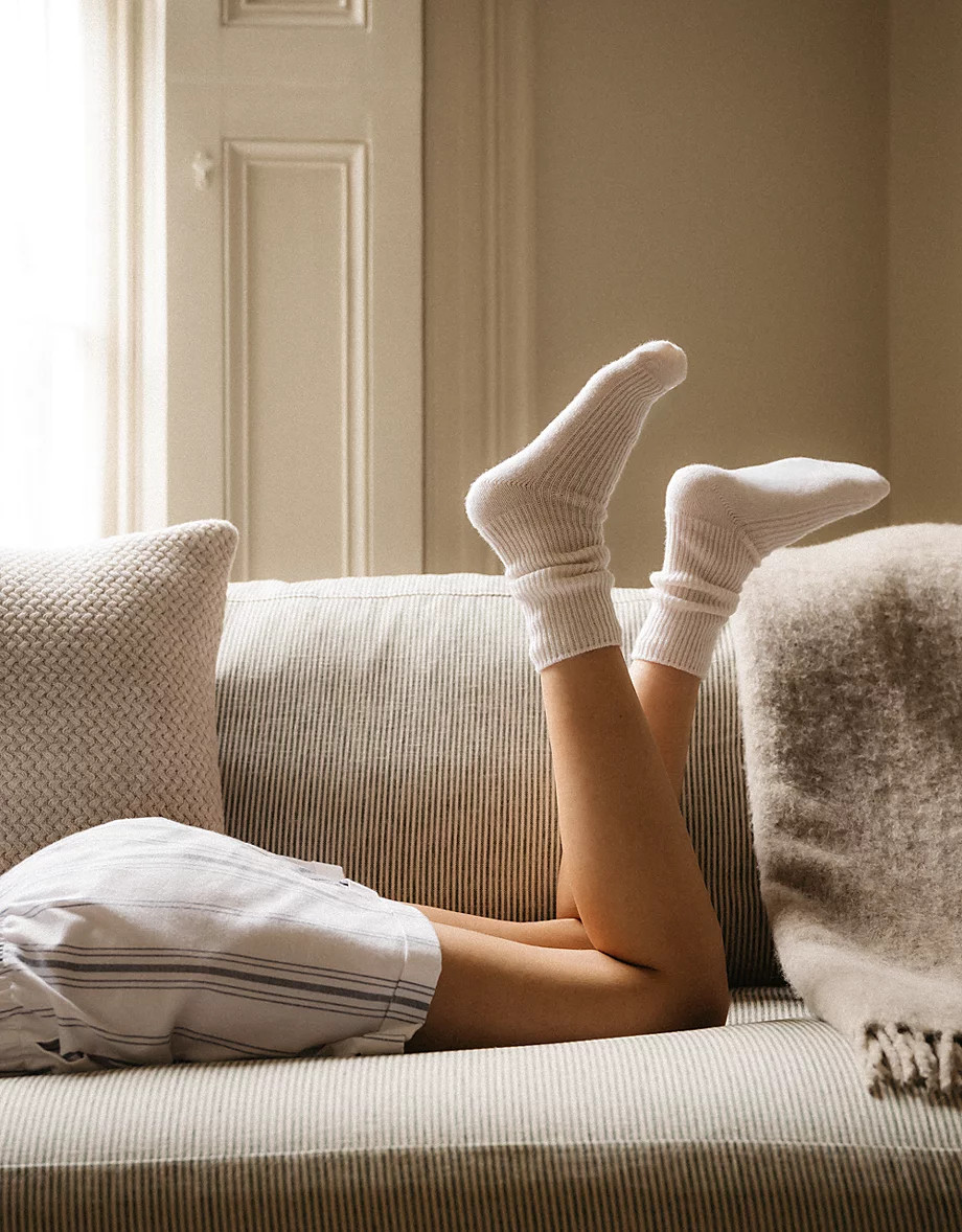 Cashmere Bed Socks | The White Company UK & ROW
