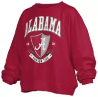 Pressbox Women's Alabama Crimson Tide Crimson Buckler Crew Pullover Sweatshirt | DICK'S Sporting Goods