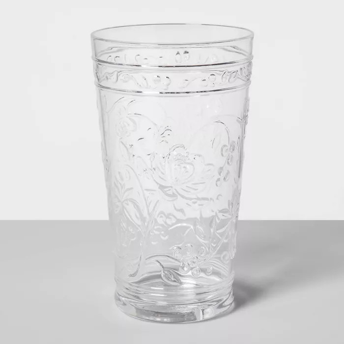 22oz Plastic Floral Embossed Tall Tumbler - Opalhouse™ | Target