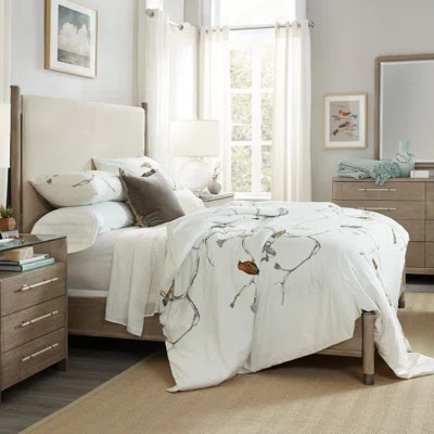 Affinity Solid Wood and Upholstered Four Poster Bed | Wayfair North America