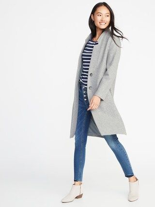 Brushed-Knit Long-Line Coat for Women | Old Navy US