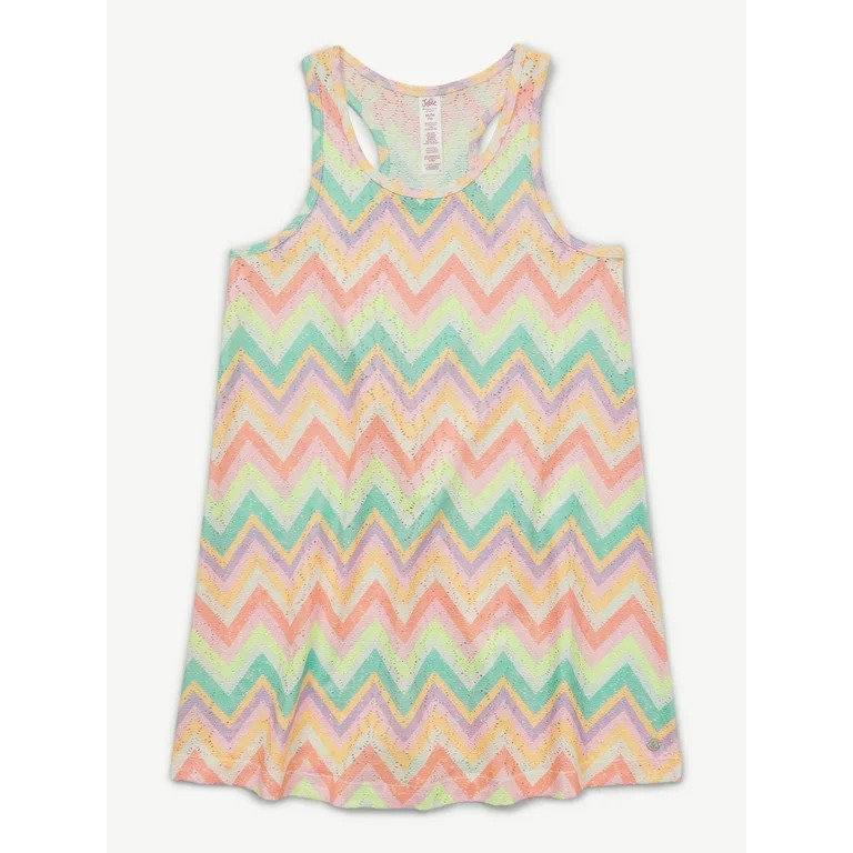 Justice Girls Swimsuit Cover-Up Racerback Dress, Sizes 4-18 | Walmart (US)