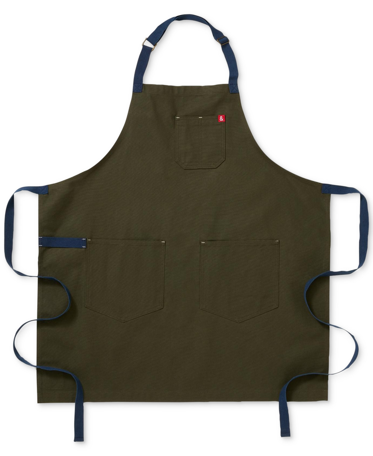 Hedley & Bennett Cotton Essential Adjustable-Neck Apron - Green | Macy's