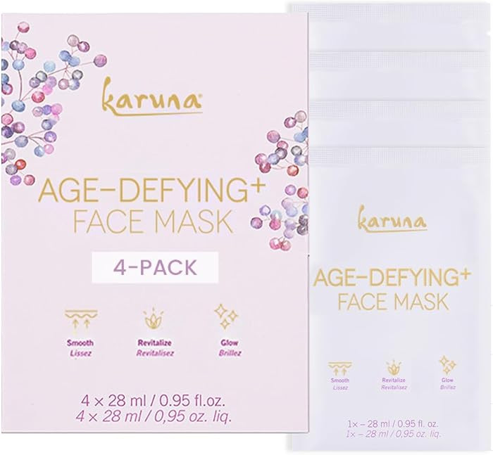 Karuna Skin - Age-Defying+ Face Masks for Dry, Mature Skin, Rejuvenating & Nourishing Sheet Masks... | Amazon (US)