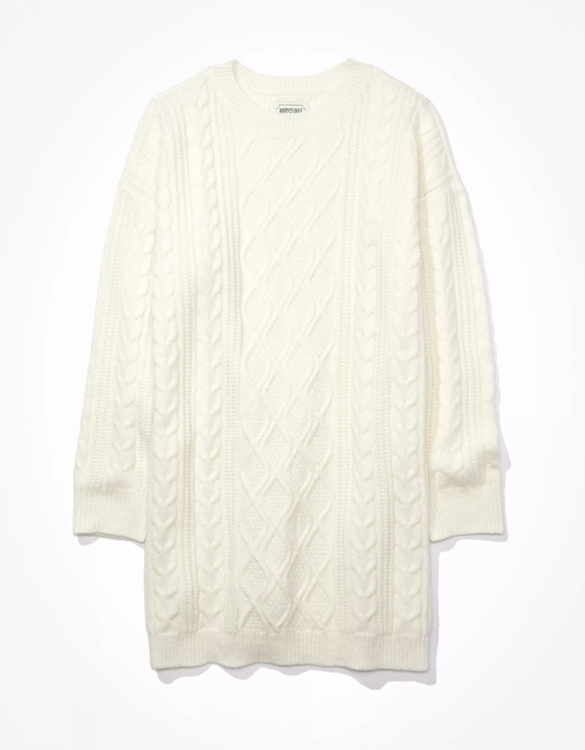 AE Cable Knit Sweater Mini Dress | American Eagle Outfitters (US & CA)