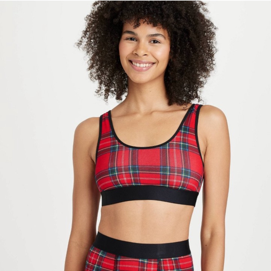 Christmas plaid bralette. Perfect Christmas loungewear! 

#LTKSeasonal #LTKMidsize #LTKHoliday