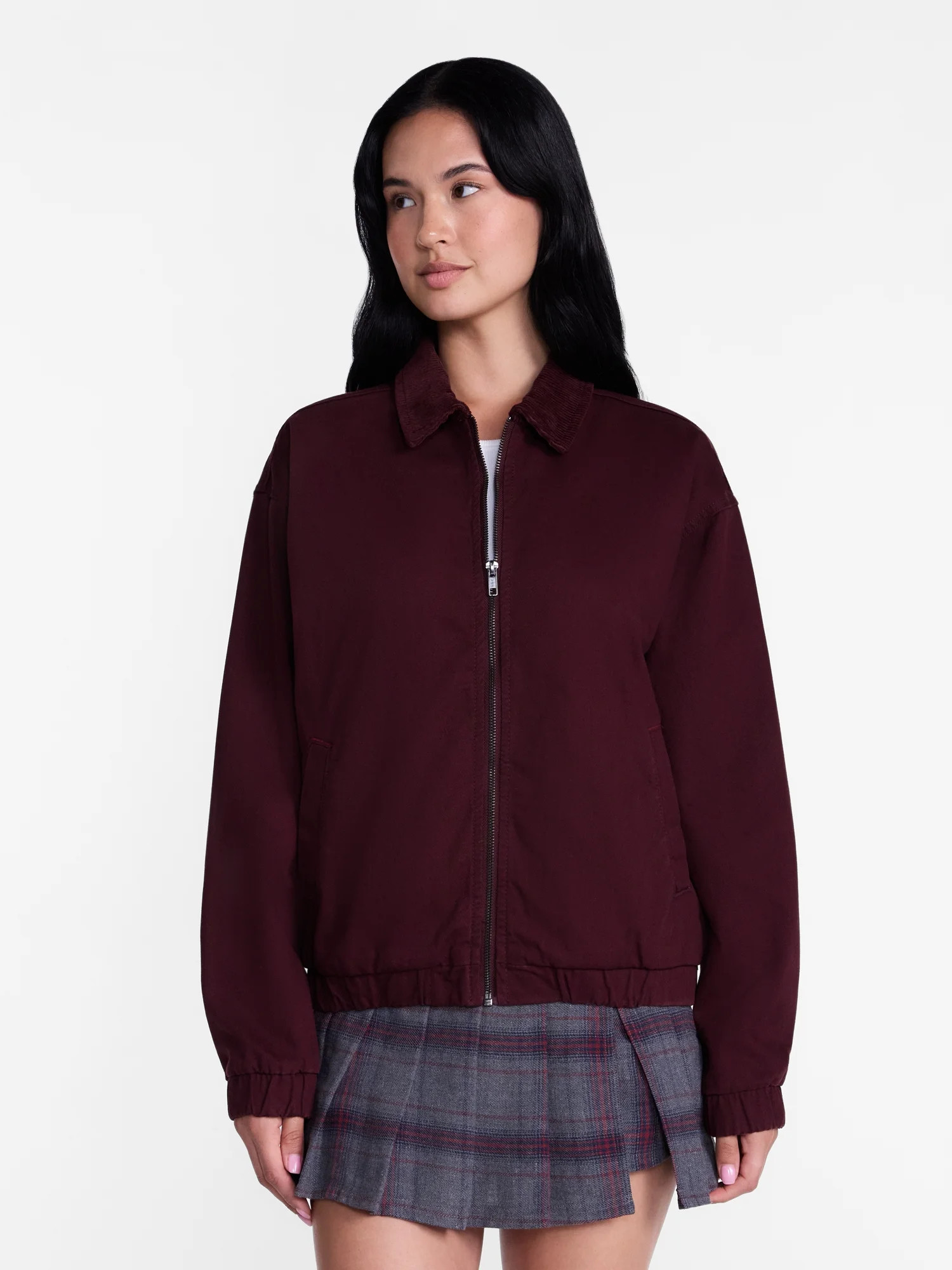 Madden NYC Women's Cotton Twill Bomber Jacket, Sizes XXS-XXL | Walmart (US)