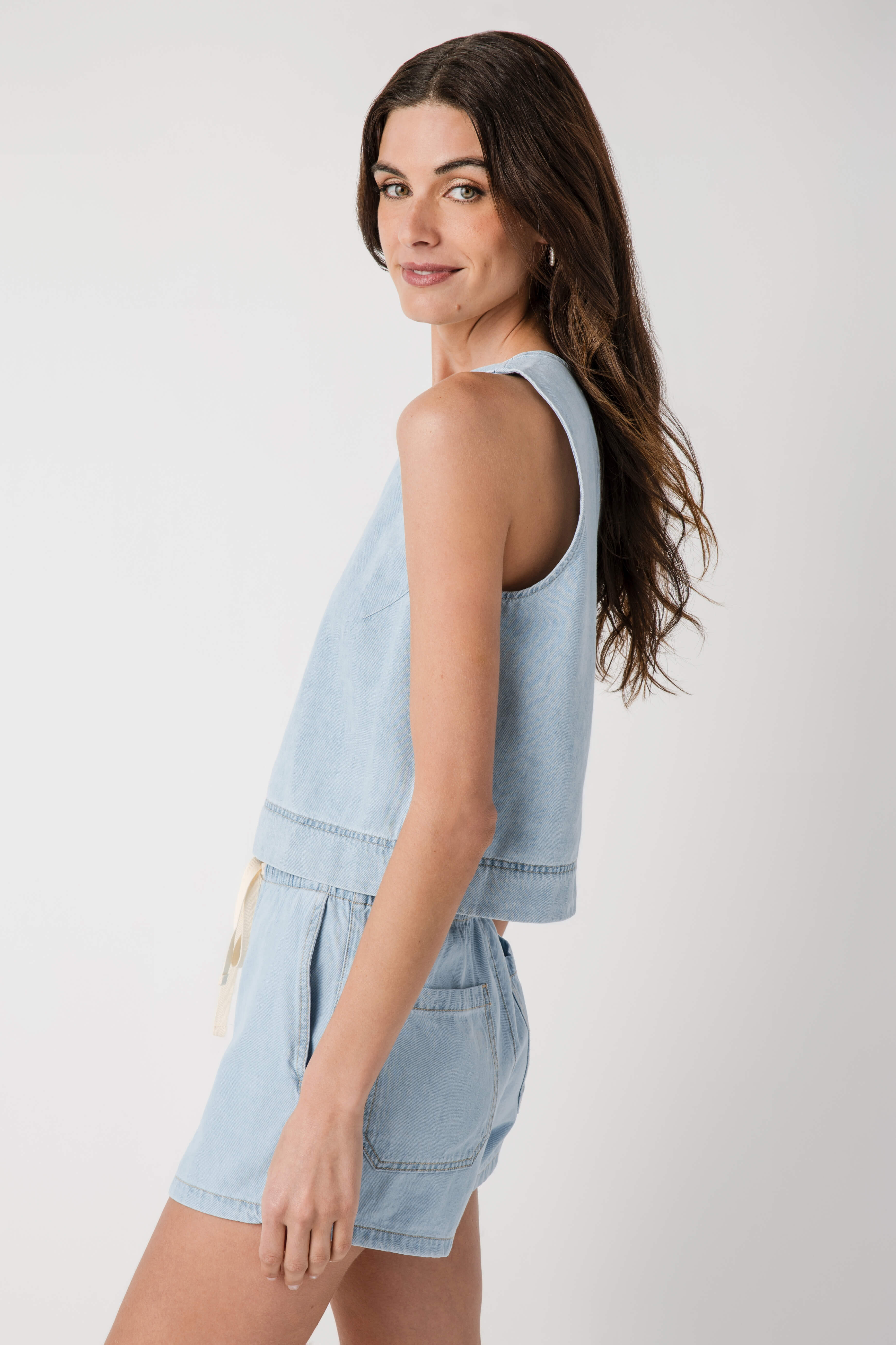 Z Supply Sun Seeker Denim Tank | Social Threads