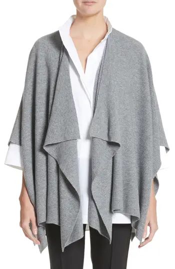 Women's Lafayette 148 New York Cashmere Wrap, Size One Size - Grey | Nordstrom