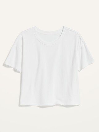 Loose Short-Sleeve Crop T-Shirt for Women | Old Navy (US)