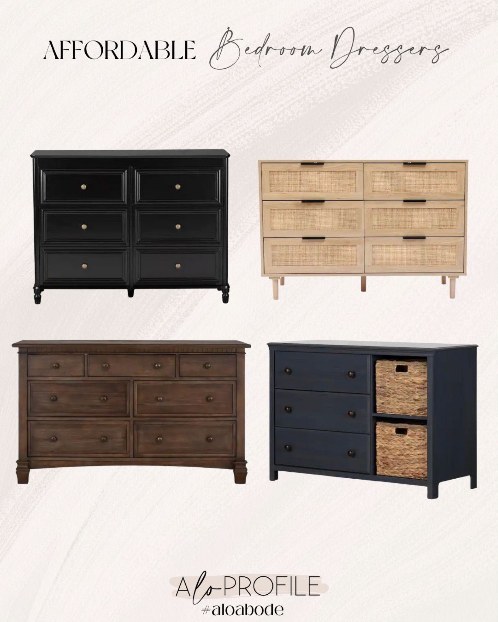 affordable black dresser Lanolee - Black main image 0