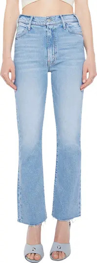 The Hustler Frayed High Waist Ankle Bootcut Jeans | Nordstrom