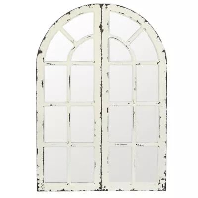 Mirror Window Panels in White (Set of 2) | Bed Bath & Beyond