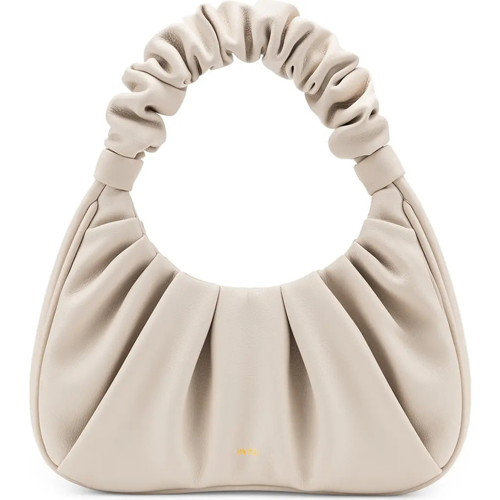 JW PEI Gabbi Ruched Faux Leather Hobo in Ivory at Nordstrom | Nordstrom