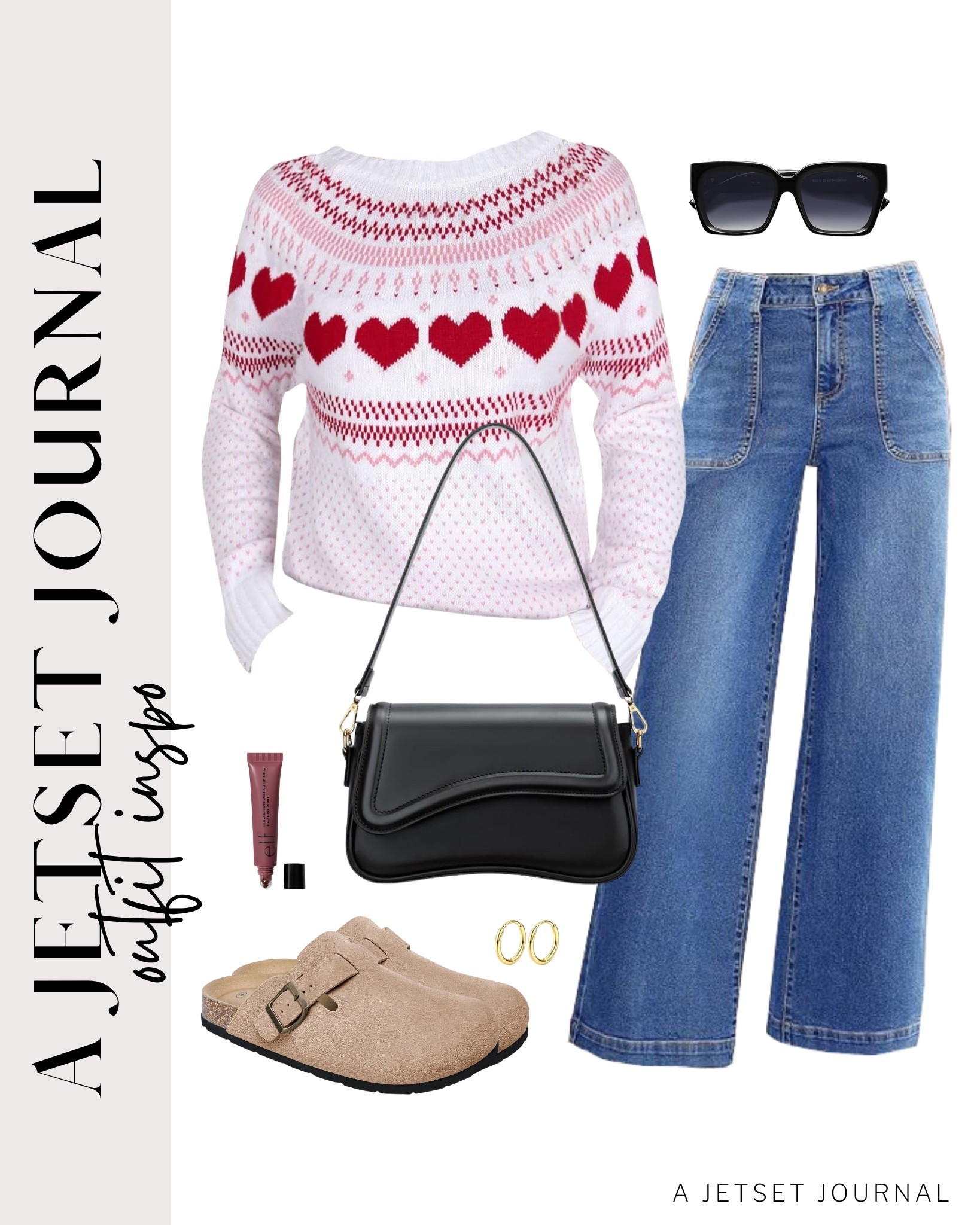 Here's a cute Valentine's Day outfit idea without trying too hard!
heart sweater, cute hobo bag, elf lip balm, vday outfit, galentine's outfit idea, casual look, vacation style, winter to spring style, makeup must have, beauty favorite, winter to spring outfit, functional bag, amazon fashion, affordable style

#LTKSeasonal #LTKBeauty #LTKU