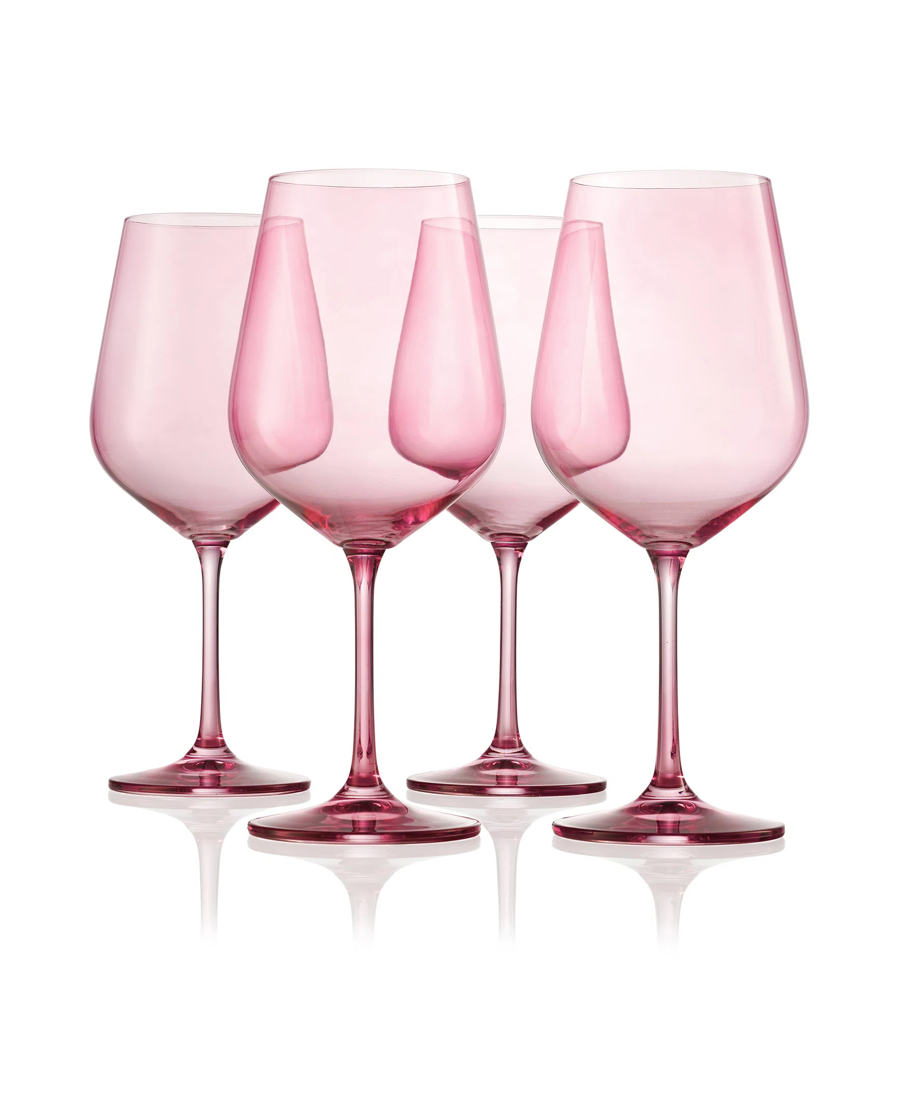 Amelia Sheer Red Wine 23oz (Set of 4) | Wayfair North America