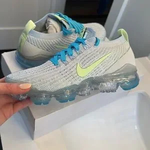 Women’s Nike Air VaporMax Flyknit 3, barely volt | Poshmark