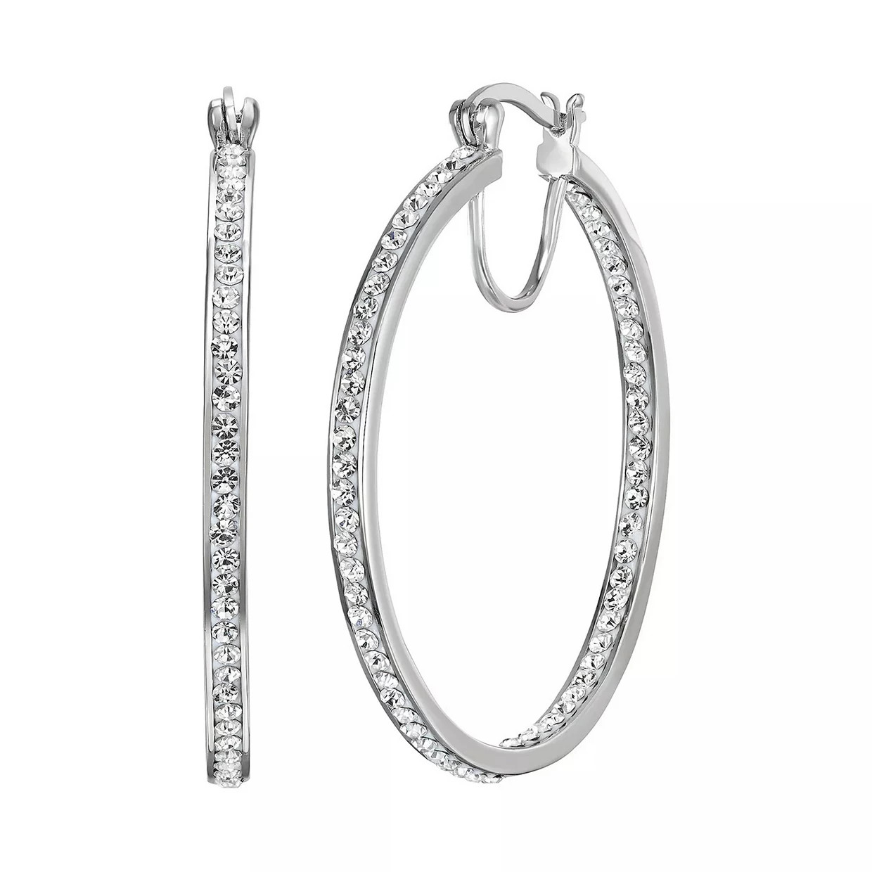 Chrystina Crystal Hoop Earrings | Kohl's