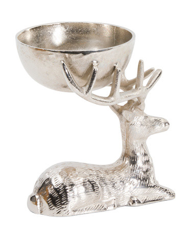 Reindeer Decoration With Bowl | TJ Maxx