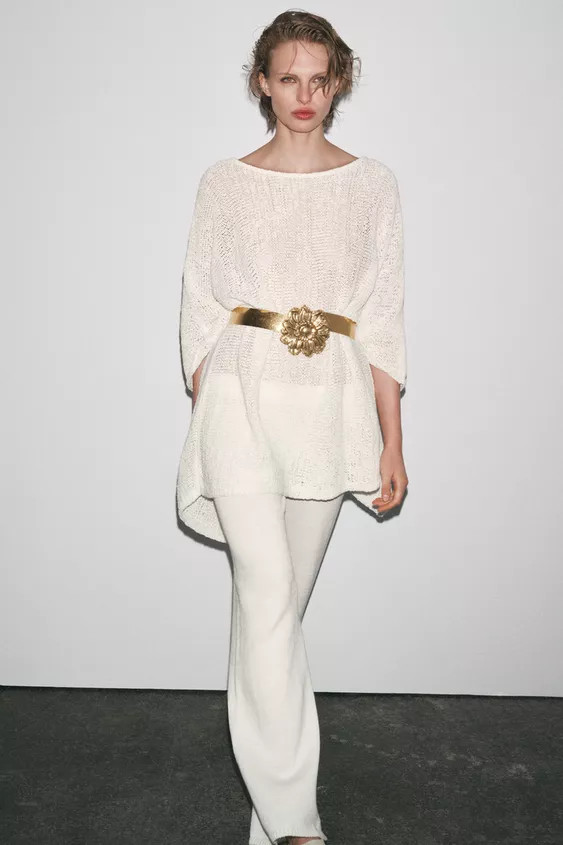 METAL FLOWER BELT | Zara US