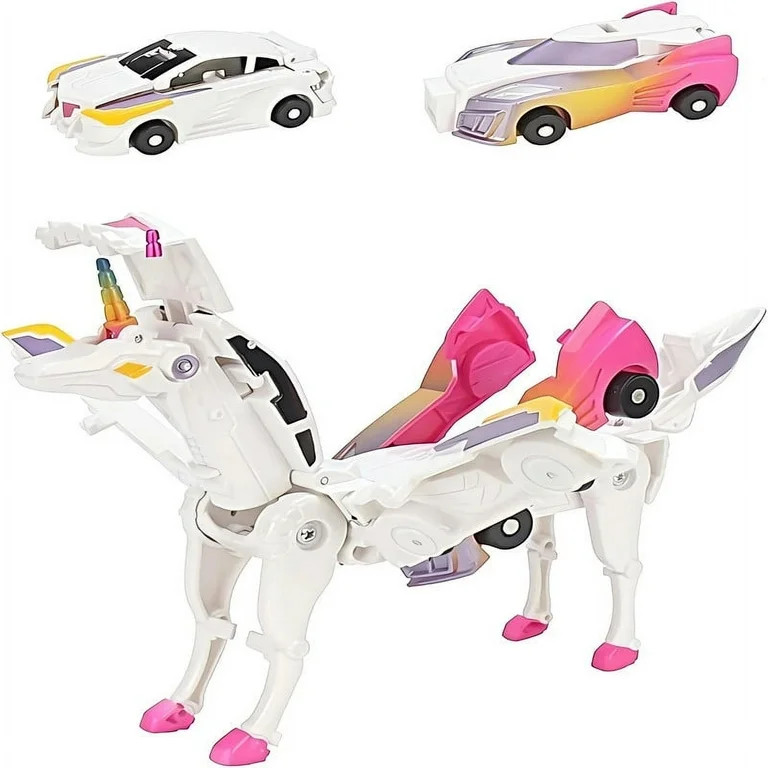 NWJ Transforming Unicorn Car Toy - Collision Transforms to Unicorn, 2-Pack for Kids, Great Gift | Walmart (US)